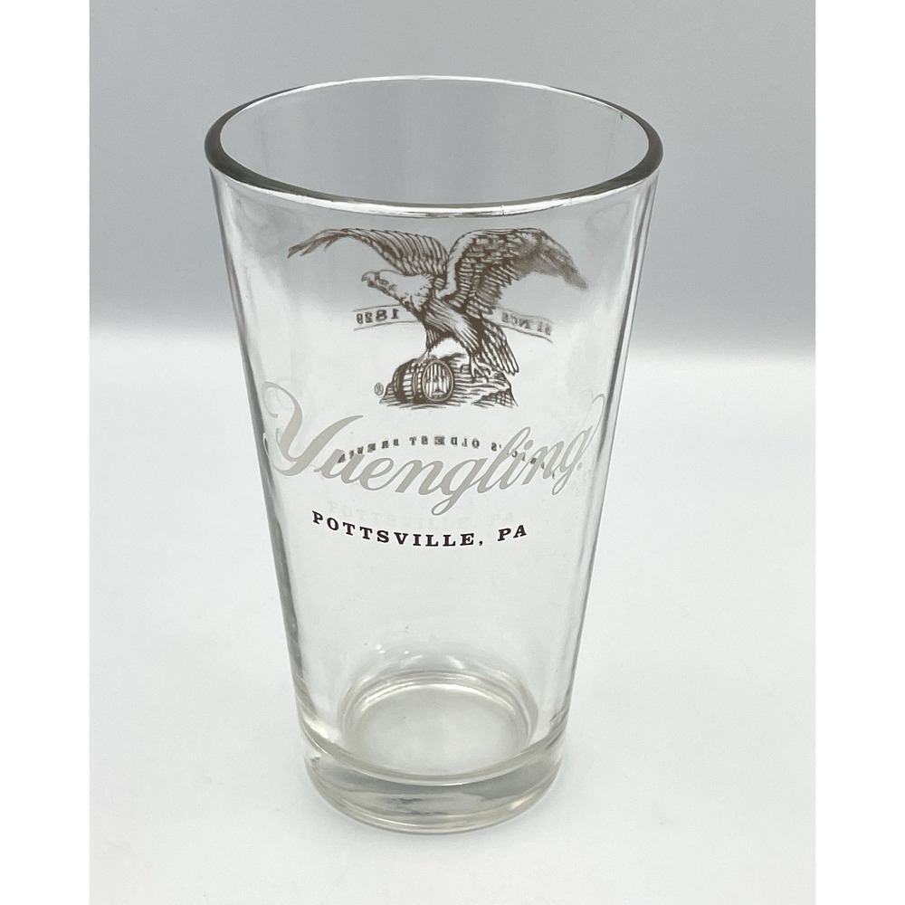 Yuengling Beer Pint Glass Eagle Logo Pottsville PA 6" "America's Oldest Brewery" - Picture 3 of 9